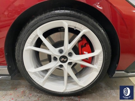 아반떼 N 19인치 화이트 유광 휠도색 블링 블링한 흰색 휠_! : - ) / 용인 처인구