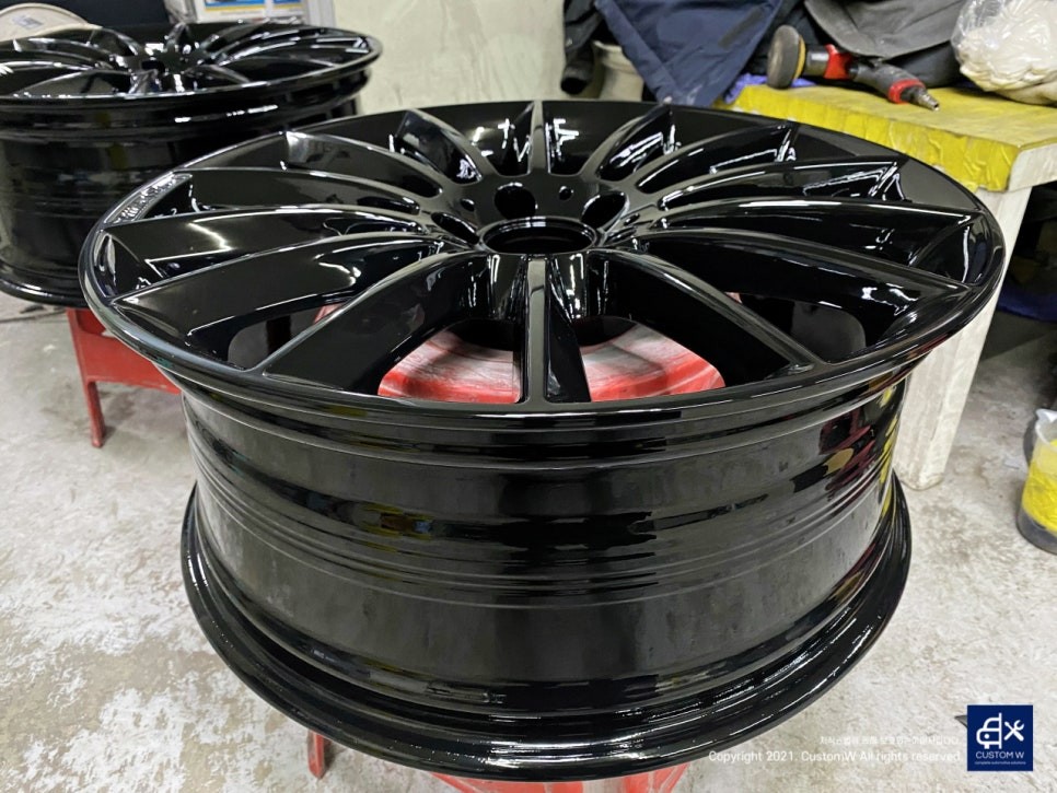 벤츠 CLS450 20인치 마차휠 블랙유광 휠도색 / 용인 처인구