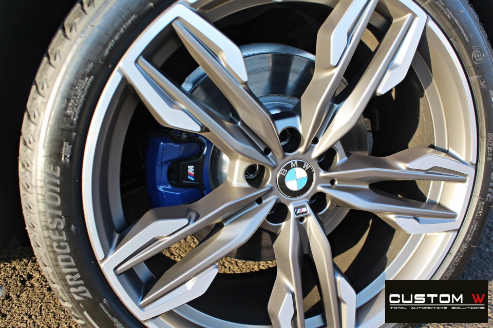 경기남부 / BMW G02 신형 X4 M40i 21인치 블랙유광 휠도색 + M 스포츠 브레이크 레드 캘리퍼 도색 / 용인 처인구 / 성남.용인.이천