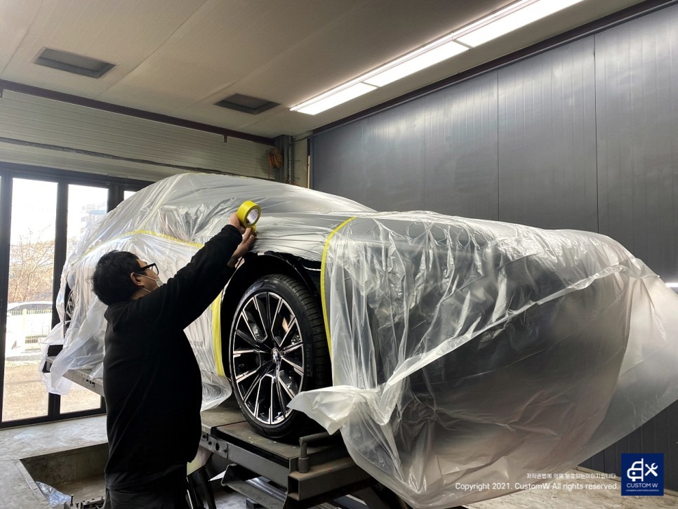 경기남부 / BMW 740d 블루 캘리퍼 도색 / 용인 처인구 / 성남.용인.이천