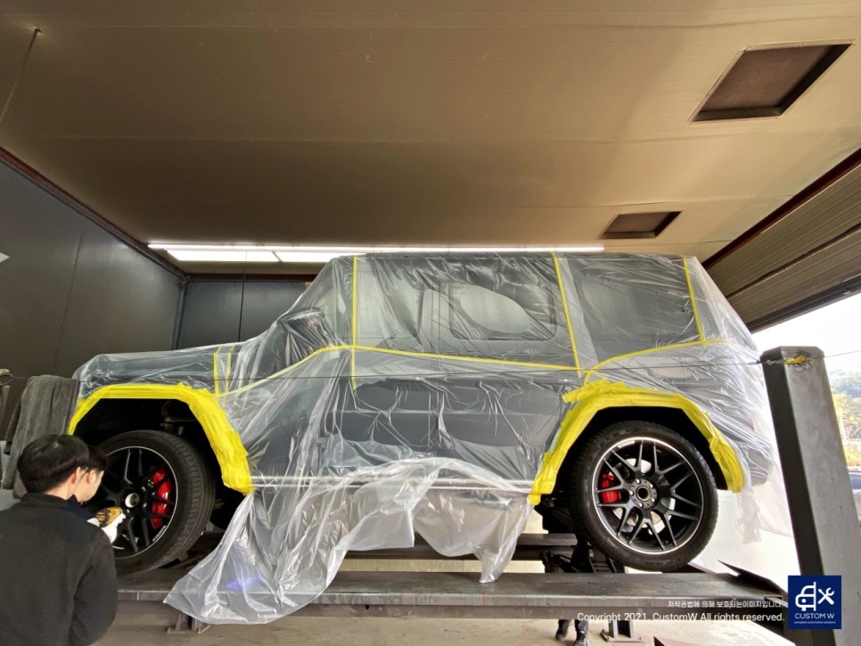 경기남부 / 벤츠 G63 AMG G바겐 블랙 캘리퍼 도색 / 용인 처인구 / 성남.용인.이천