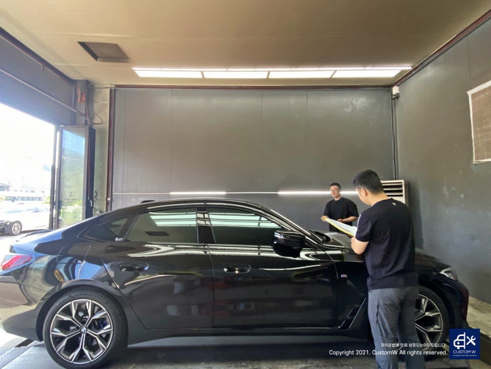 경기남부 / BMW G24 420i 860M 블랙유광 휠도색 + 레드 캘리퍼 도색 / 용인 처인구 / 성남.용인.이천