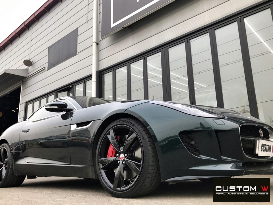 재규어 F-타입(F-TYPE) 3.0 S 20인치 보기드문 휠 잘못된 수리 도색 이력 약품 박리 후 블랙유광 휠도색