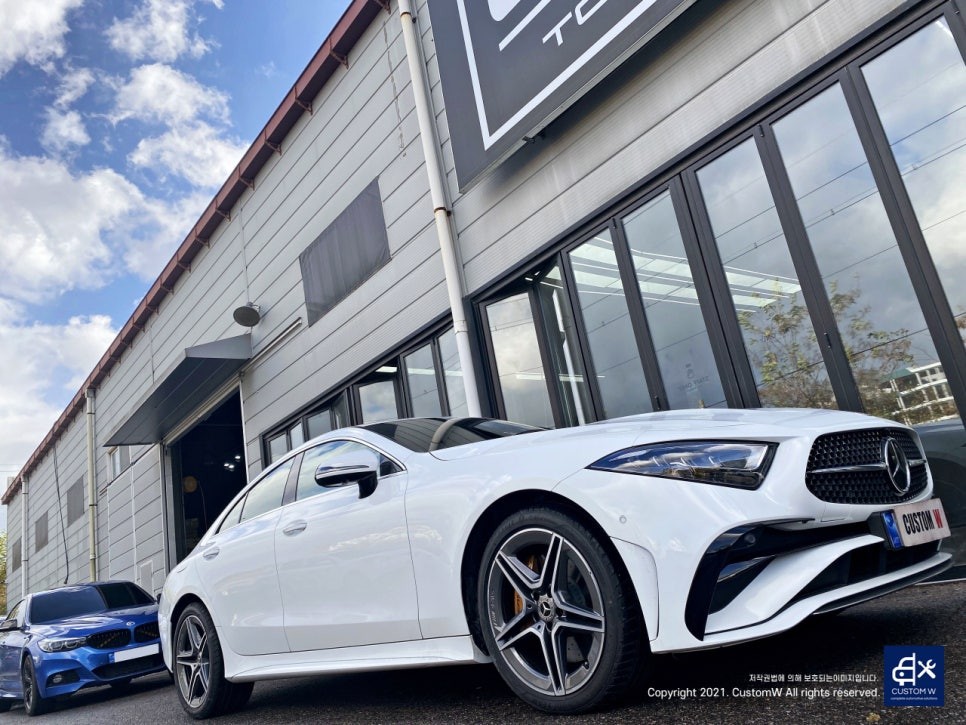 벤츠 CLS450 카본 세라믹 골드 캘리퍼 도색