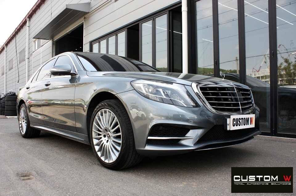 벤츠 S350d 잘못된 휠수리 도색 이력 약품 박리 및 휠 상처 수리 후 고스트 크롬 휠도색 + 블랙 캘리퍼 도색