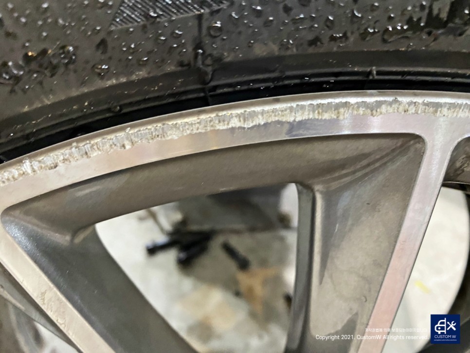 벤츠 S500 휠상처 다이아몬드 컷팅 휠복원