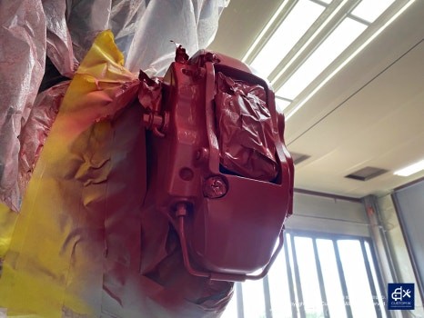 현대 싼타페 TM 블랙유광 휠도색 + 레드 캘리퍼 도색 / 용인 처인구