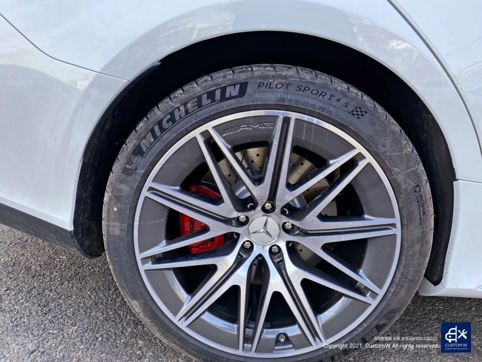 벤츠 GT43 AMG 레드 캘리퍼 도색