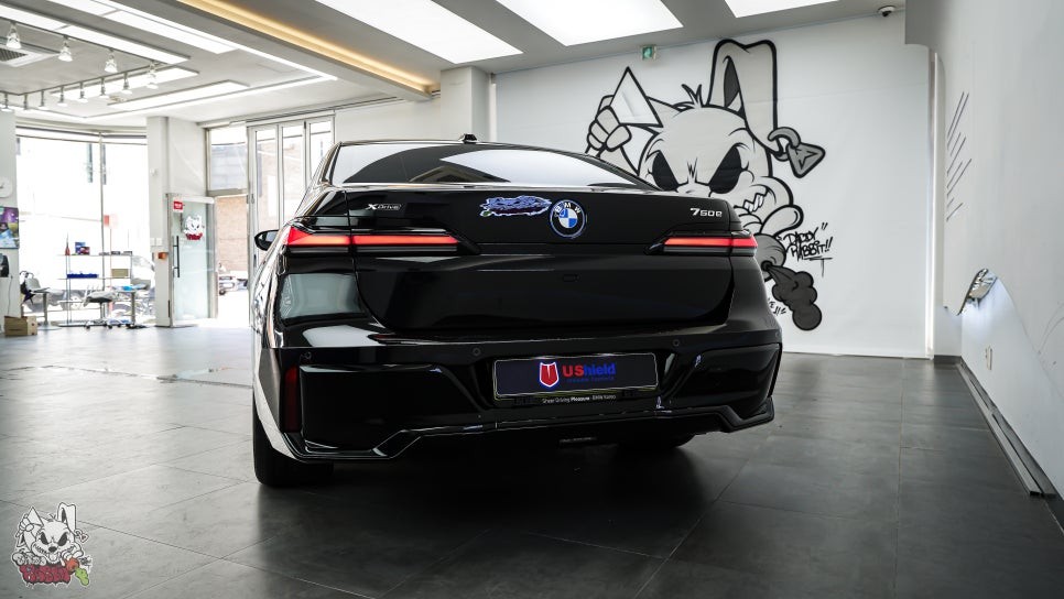 BMW 7시리즈 750e 하이브리드 전체PPF, 썬팅, 윈드쉴드, 크롬죽이기 등 천안 유쉴드 본사 풀패키지 시공.