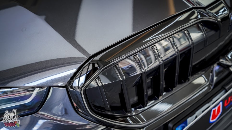 BMW 5시리즈 그릴 블랙PPF 크롬죽이기 랩핑, 천안 토끼아빠. / 충남 천안