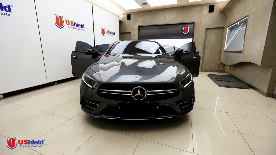 벤츠 CLS 53 AMG 깐깐한 선택, 유쉴드 바이올렛 자동차 썬팅 추천 / 충남 천안