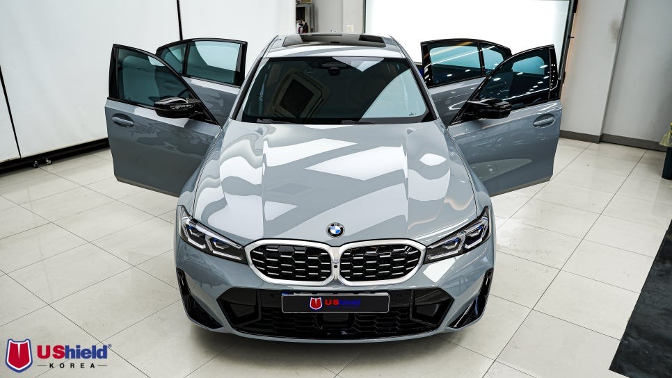 BMW M340i. 하이스트 레벨 윈도 틴팅, 유쉴드 어비스 썬팅 재시공. / 충남 천안