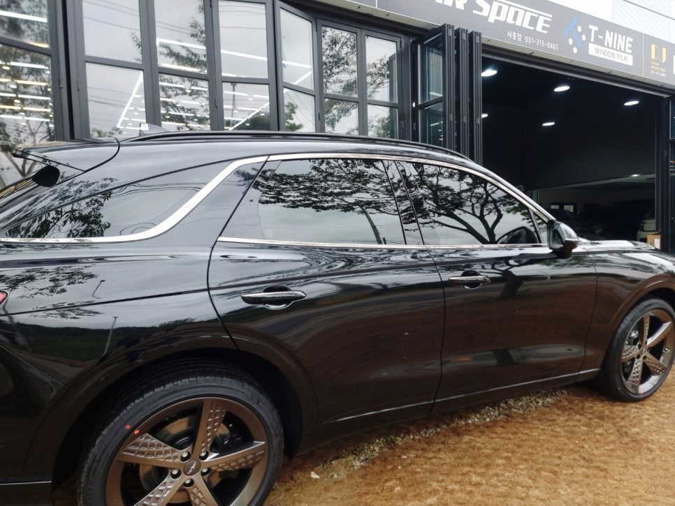 제너시스 GV70 요즘대세는 블랙에디션!!!화룡점정 버텍스900블랙으로 간지나게 / 시흥시 미산동