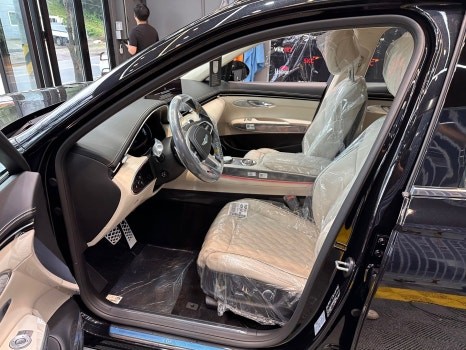 제너시스 GV70 요즘대세는 블랙에디션!!!화룡점정 버텍스900블랙으로 간지나게 / 시흥시 미산동