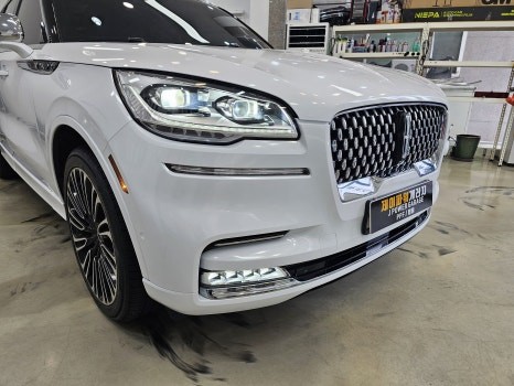 인천랩핑 링컨 에비에이터 고광택 PET 다이아몬드 화이트 랩핑 / 인천 논현동