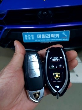 【람보르기니,우루스,우라칸】 LCD 액정 디스플레이키 이식 개조 / 스페어키 추가제작 !