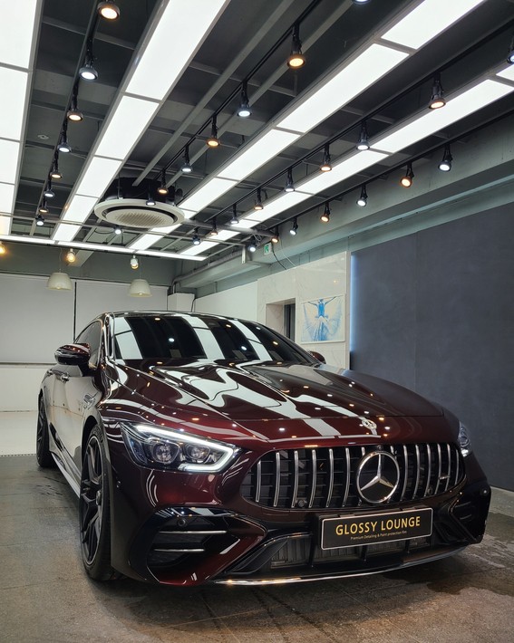 강남 서초 신차광택/유리막코팅 시공 [벤츠 AMG GT43] / 서울 서초
