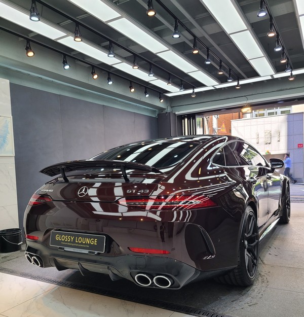 강남 서초 신차광택/유리막코팅 시공 [벤츠 AMG GT43] / 서울 서초