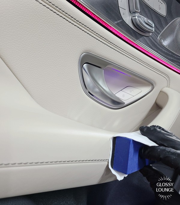 강남 서초 기온쿼츠 가죽코팅 시공 [베이지시트] / 서울 서초