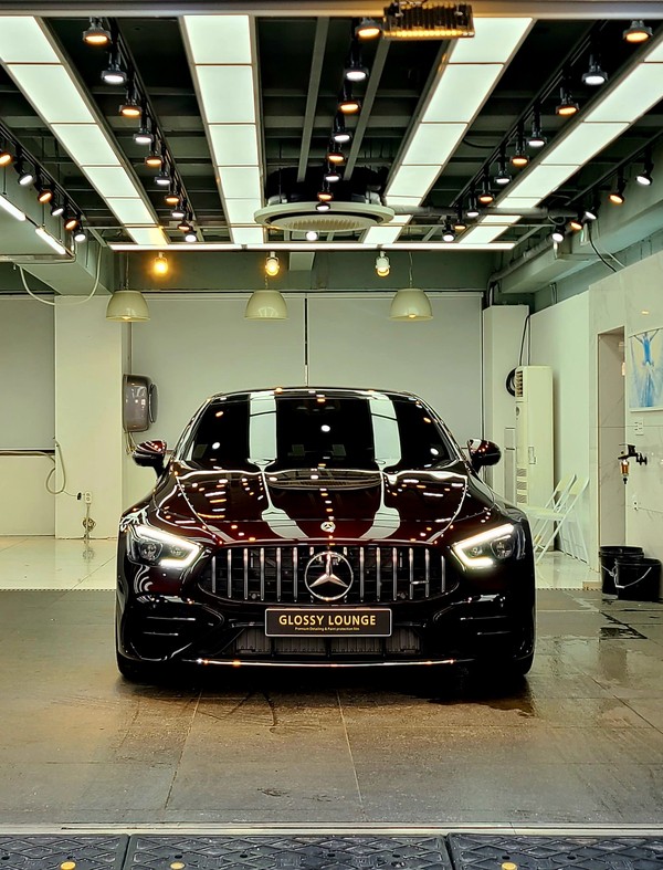 강남 서초 신차광택/유리막코팅 시공 [벤츠 AMG GT43] / 서울 서초