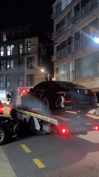 강남 서초 신차광택/유리막코팅 시공 [벤츠 AMG GT43] / 서울 서초