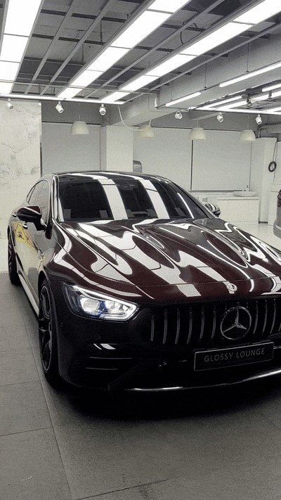 강남 서초 신차광택/유리막코팅 시공 [벤츠 AMG GT43] / 서울 서초