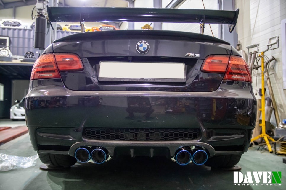 E92M3 순정퍼포먼스배기탈거 후 데븐퍼포먼스 커스텀머플러 작업 / 용인 처인구