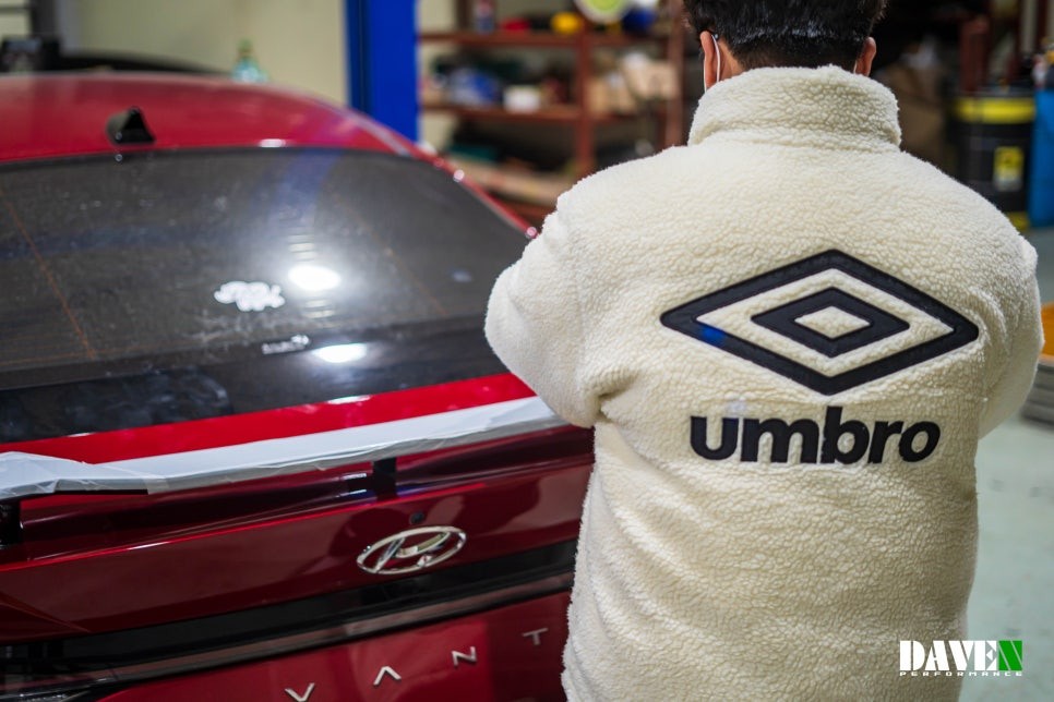 아반떼N라인 아반떼N스포일러 장착 / 용인 처인구