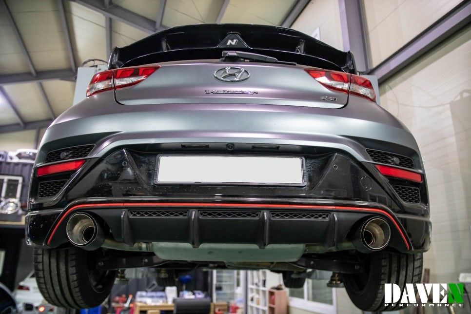 [데븐퍼포먼스]벨로스터N 레무스머플러 장착 및 라인수정+카본팁 장착 / 용인 처인구