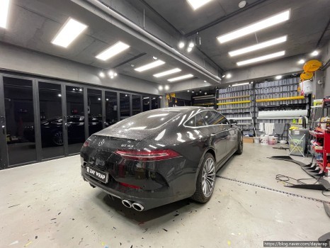 강남랩핑 벤츠 GT43 LB 유광화이트