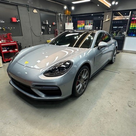 개포랩핑 포르쉐 파나메라 전체랩핑 타이니봇 나르도 그레이 / 강남, 개포, 양재