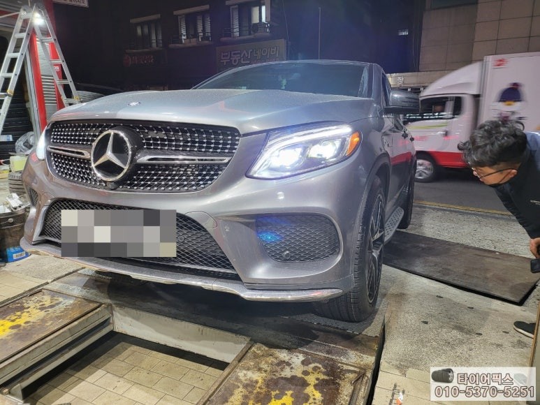 벤츠 GLE 350D 쿠페 타이어 교체 제품 피렐리 제로 올시즌 우수하다