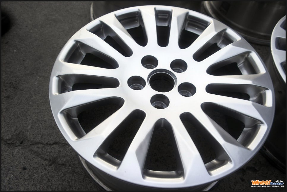 [울산휠도색][휠수리]캐딜락cts 휠복원 및 하이퍼실버 분체도장 휠도색 / 울산 북구