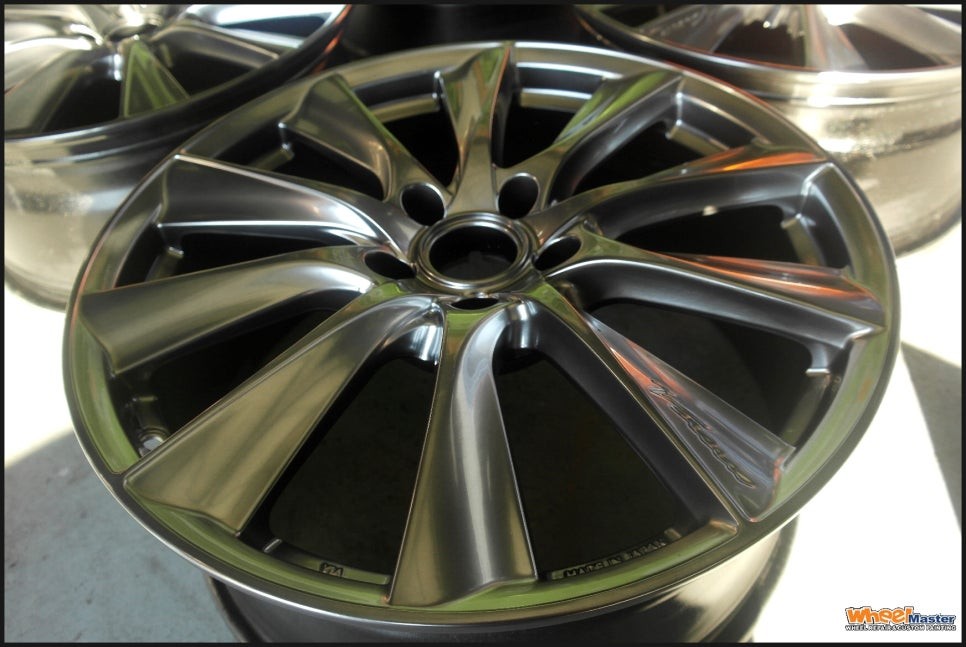 [울산휠도색][휠복원]그랜져ig 사제휠 하이퍼실버 분체도장 휠도색 / 울산 북구