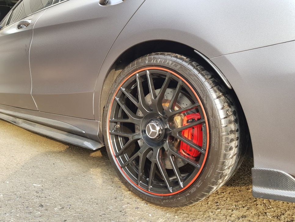 [울산휠마스터][울산휠도색][휠도색잘하는집]벤츠 C63 AMG 투톤컬러 분체도장 / 울산 북구