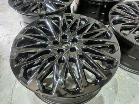 [울산휠마스터] 신형 펠리세이드 21인치 순정휠 블랙유광 분체도장 휠 도색 / 울산 북구