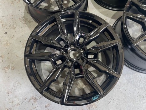 [울산 휠마스터] BMW 850i 유광블랙 분체도장 휠 복원 도색 / 울산 북구