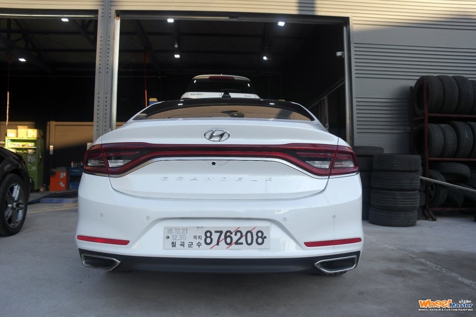 [울산][휠도색]임판 그랜져ig 순정휠 블랙유광 분체도장 휠도색 / 울산 북구