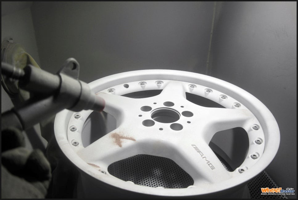 [울산휠도색][휠수리]상태 심각한 벤츠e클래스 w211 휠복원 / 울산 북구