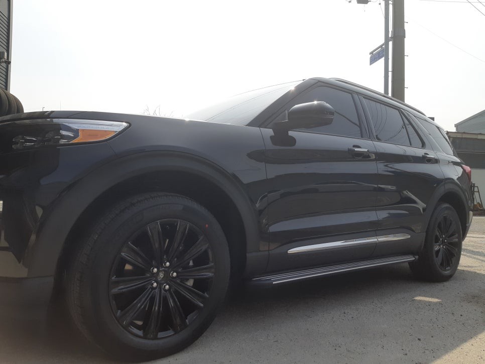 [울산휠마스터][울산휠도색][휠도색잘하는집]포드 익스플로러 블랙유광 분체 도장 / 울산 북구