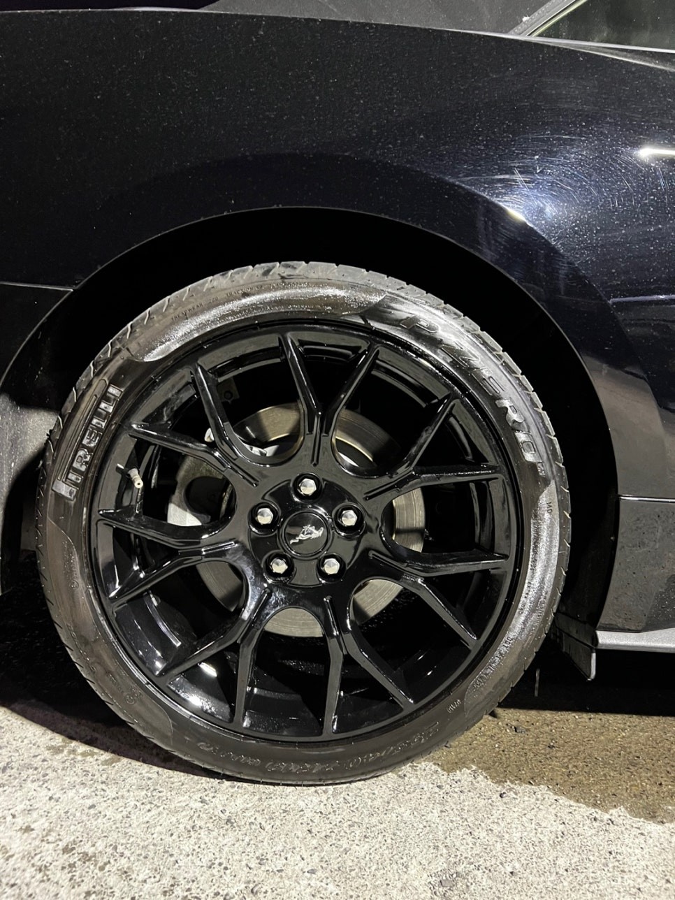 [울산휠마스터][휠도색잘하는집]포드 머스탱 블랙유광 분체도장 / 울산 북구