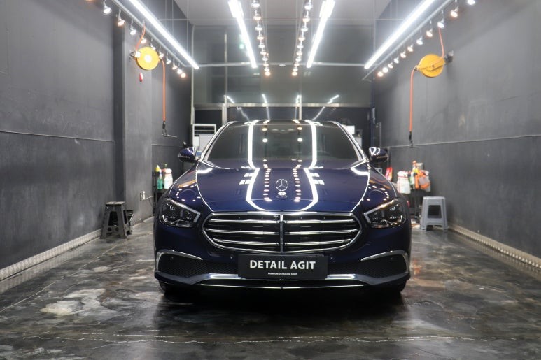벤츠 더 뉴 E 클래스 E450:송도 유리막 코팅 전문 디테일링샵~!