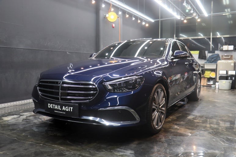 벤츠 더 뉴 E 클래스 E450:송도 유리막 코팅 전문 디테일링샵~!