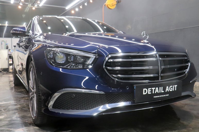 벤츠 더 뉴 E 클래스 E450:송도 유리막 코팅 전문 디테일링샵~!