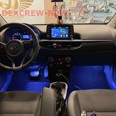 (덱스크루안양) 올뉴모닝 실내 엠비언트 무드등 튜닝 실내 인테리어 해보세요 분위기가 달라집니다