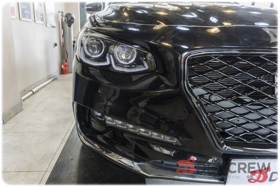 그랜저 IG 스포츠 다이아몬드 그릴 LED 2WAY 턴 시그널 번호판 하단 이동 튜닝하고 G80 스포츠처럼 스포티하게 변신!! / 수원 호매실동
