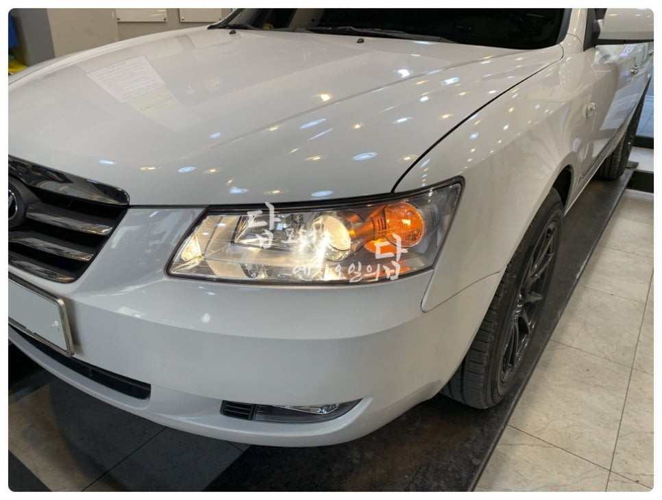 수원 NF 쏘나타 합법 자가 인증 LED 전조등 더플래쉬 튜닝하고 야간 운전을 밝고 안전하게 할 수 있게 되었네요^^ / 수원 호매실동