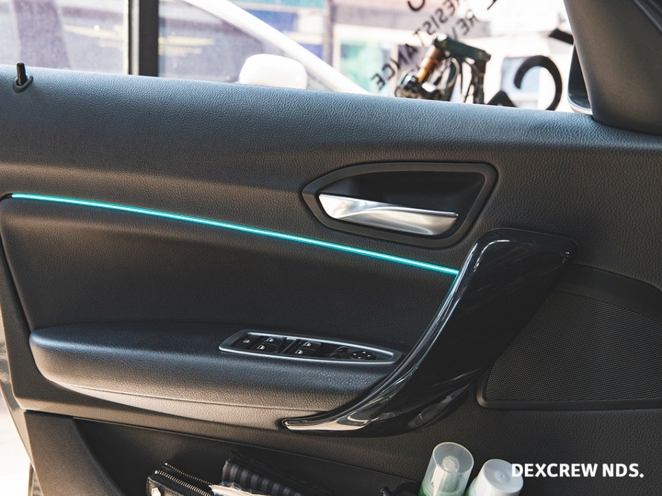 BMW F20 118D 엠비언트 실내 무드등 잘하는 덱스크루 인천 튜닝, 1시리즈 아크릴 무드등