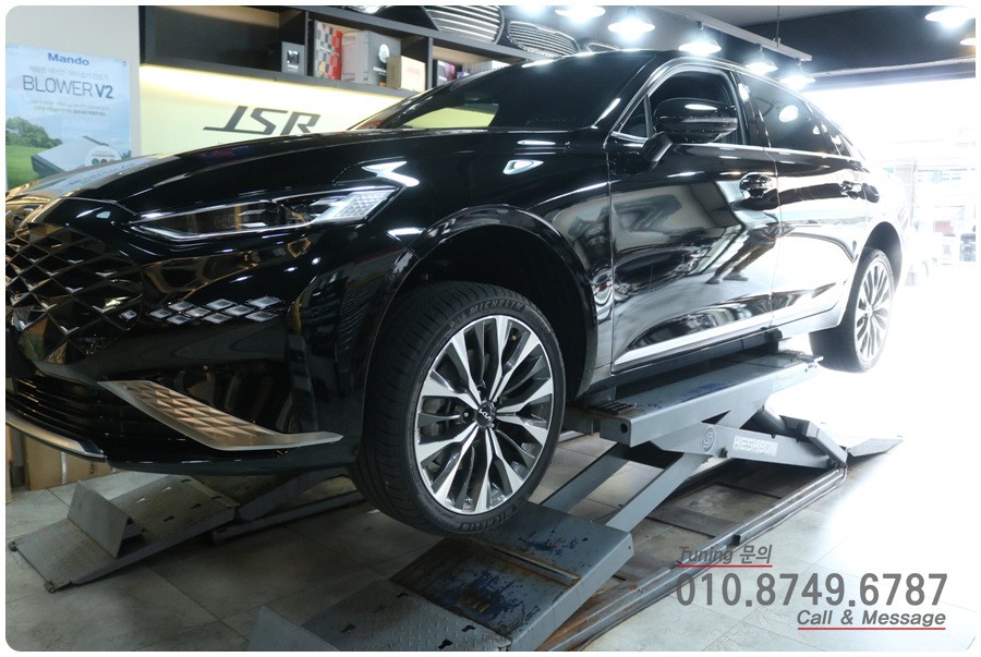 기아 K8 휠보레 장착!! 신차 패키지 튜닝으로 휠보호 까지~^^ 로드아우터 동탄점