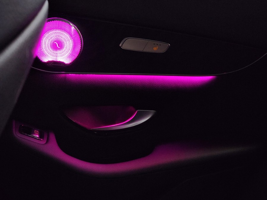 벤츠 GLC 300, 64색 엠비언트 장착해보자, 송풍구, 전동트위터 풀패키지